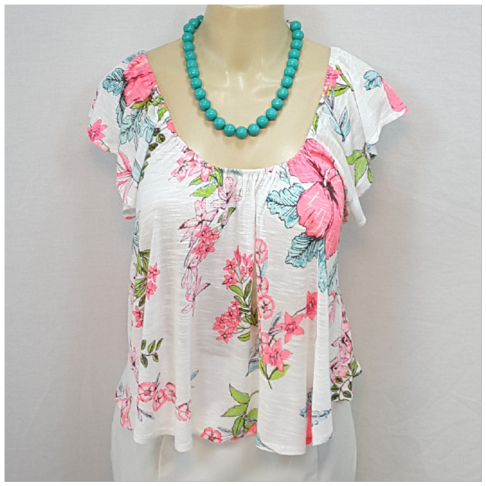 AEROPOSTALE, Pullover Floral Top, size XS - Picture 6 of 8